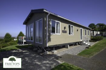 Pemberton Arrondale 2 bedroom caravan with views for sale at Tree Tops Caravan Park in North Wales with views