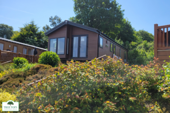 Willerby Portland 2 bedroom lodge for sale at Tree Tops Caravan Park in North Wales