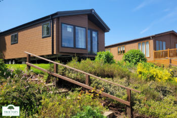 Willerby Portland 2 bedroom lodge for sale at Tree Tops Caravan Park in North Wales