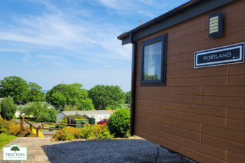 Willerby Portland 2 bedroom lodge for sale at Tree Tops Caravan Park in North Wales