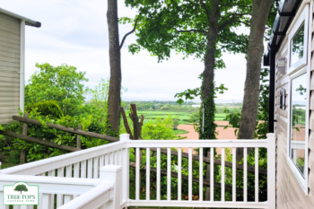 Swift Loire 2 bedroom caravan with views for sale at Tree Tops Caravan Park in North Wales