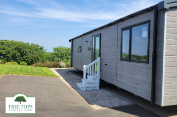 Swift Moselle 2 bedroom caravan with views for sale at Tree Tops Caravan Park in North Wales