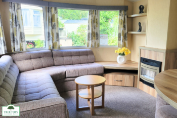 Willerby Rio Gold 3 bedroom caravan for sale at Tree Tops Caravan Park in North Wales