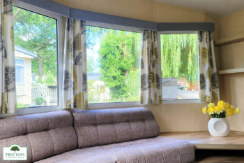 Willerby Rio Gold 3 bedroom caravan for sale at Tree Tops Caravan Park in North Wales