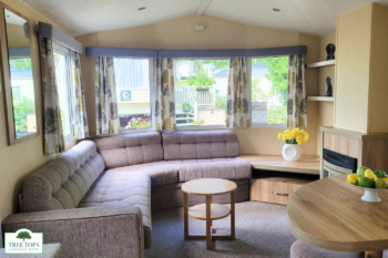 Willerby Rio Gold 3 bedroom caravan for sale at Tree Tops Caravan Park in North Wales