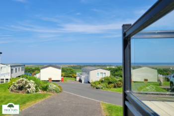 Sunseeker Sensation 3 bedroom lodge with views for sale at Tree Tops Caravan Park in North Wales