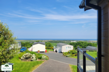 Sunseeker Sensation 3 bedroom lodge with views for sale at Tree Tops Caravan Park in North Wales