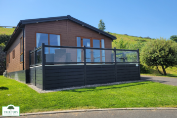Sunseeker Sensation 3 bedroom lodge with views for sale at Tree Tops Caravan Park in North Wales