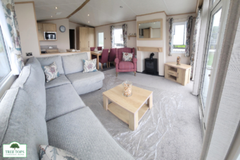 Carnaby Glenmoor 3 bedroom lodge for sale at Tree Tops Caravan Park in North Wales