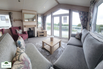 Carnaby Glenmoor 3 bedroom lodge for sale at Tree Tops Caravan Park in North Wales
