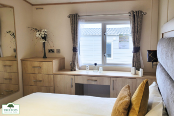 Carnaby Glenmoor 3 bedroom lodge for sale at Tree Tops Caravan Park in North Wales