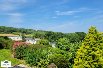 Stunning views at Tree Tops Caravan Park in North Wales