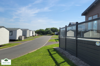 Sunseeker Sensation 3 bedroom lodge with views for sale at Tree Tops Caravan Park in North Wales