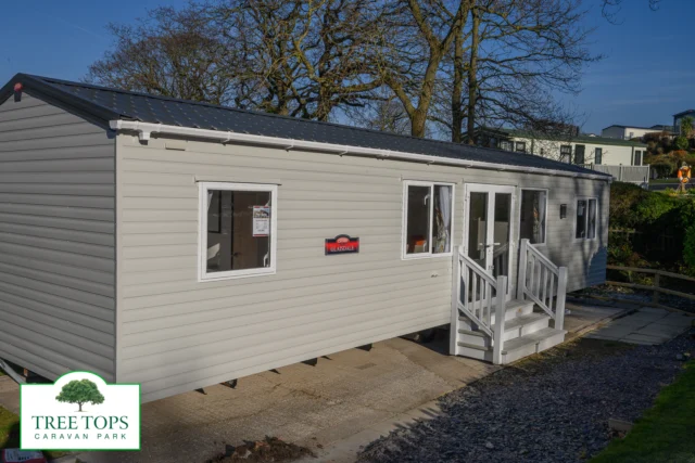The brand new Carnaby Glaisdale caravan is not to be missed!Two bedrooms, plus a pull-out sofa bed in the centre lounge, afford you plenty of space for your family and friends.🌳PRICE: £56,995.00Sited on a lovely plot, you can relax on the decking and listen to the 💦brook babbling by your very own holiday caravan.
😊We can't think of many better ways to relax!Find out more on our website - 🔗link in bio @treetopscp⭐️HIGHLIGHTS:
✔️UPVC decking to the side to be included
✔️Light-filled lounge with French doors to side decking, comfy corner sofa with pull-out bed and two extra stools, pop-up TV, and electric fire
✔️Stylish kitchen with integrated appliances, freestanding dining table and four chairs, and coat storage cupboard
✔️Utility area with space for washing machine
✔️Bright master bedroom with triple wardrobe and ensuite shower
✔️Bedroom 2 with twin single beds, wardrobe, and overbed storage
✔️Family bathroom with shower
✔️Double glazing and central heating
✔️Lovely views across the Park to the Dee EstuaryTo view this beautiful caravan, call us on 📞01745 560279 or book a viewing via our website (link in bio).#treetopscaravanpark #staticcaravansforsale #absundecks #carnabycaravans #carnabyglaisdale  #caravanparkinnorthwales #holidaycaravan