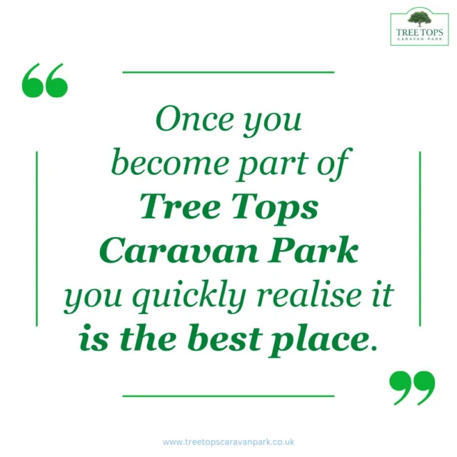 😊What a lovely comment from one of our fabulous 'Tree Toppers'!We do our best to make Tree Tops a great place for our customers to be. 😃@treetopscp#TreeTopsCaravanPark #StaticCaravansForSaleInNorthWales #NorthWalesCaravanPark #HolidayCaravansForSale